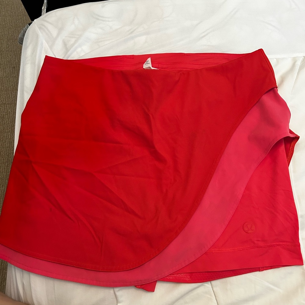 Lululemon Athletica Red Mini Skirt
